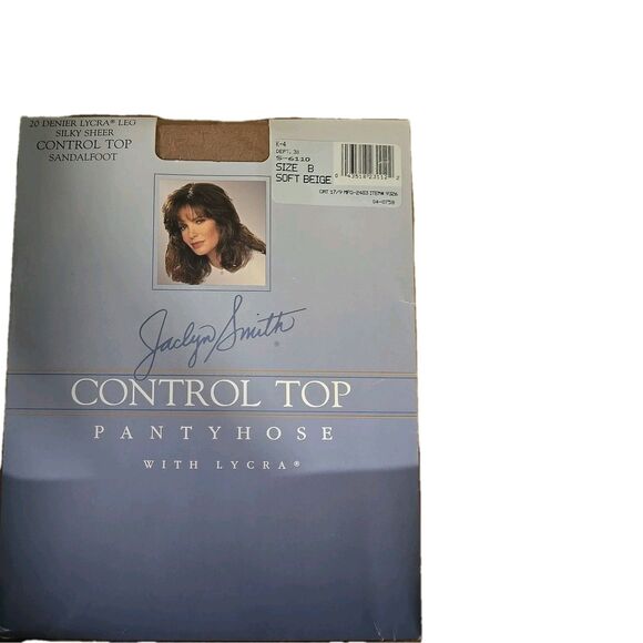 Jaclyn Smith Control Top Size B Soft Beige Colored Pantyhose Kmart Brand NIP VTG - Picture 1 of 4